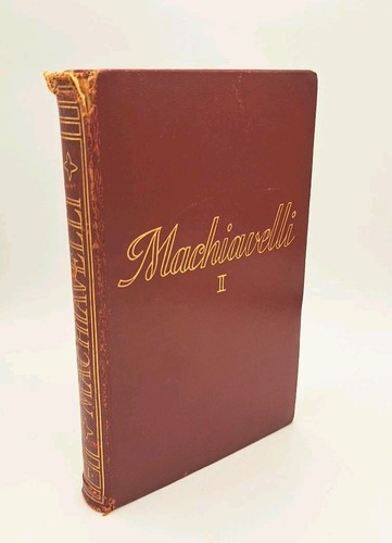 Machiavelli volume - machiavelli,